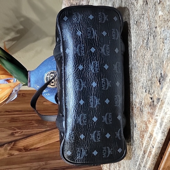 MCM Visetos EUC  Large Black Tote Bag - Picture 12 of 15